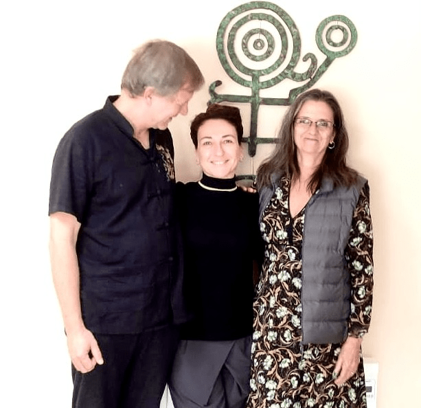Núria, Peter bourquin y Carmen cortés